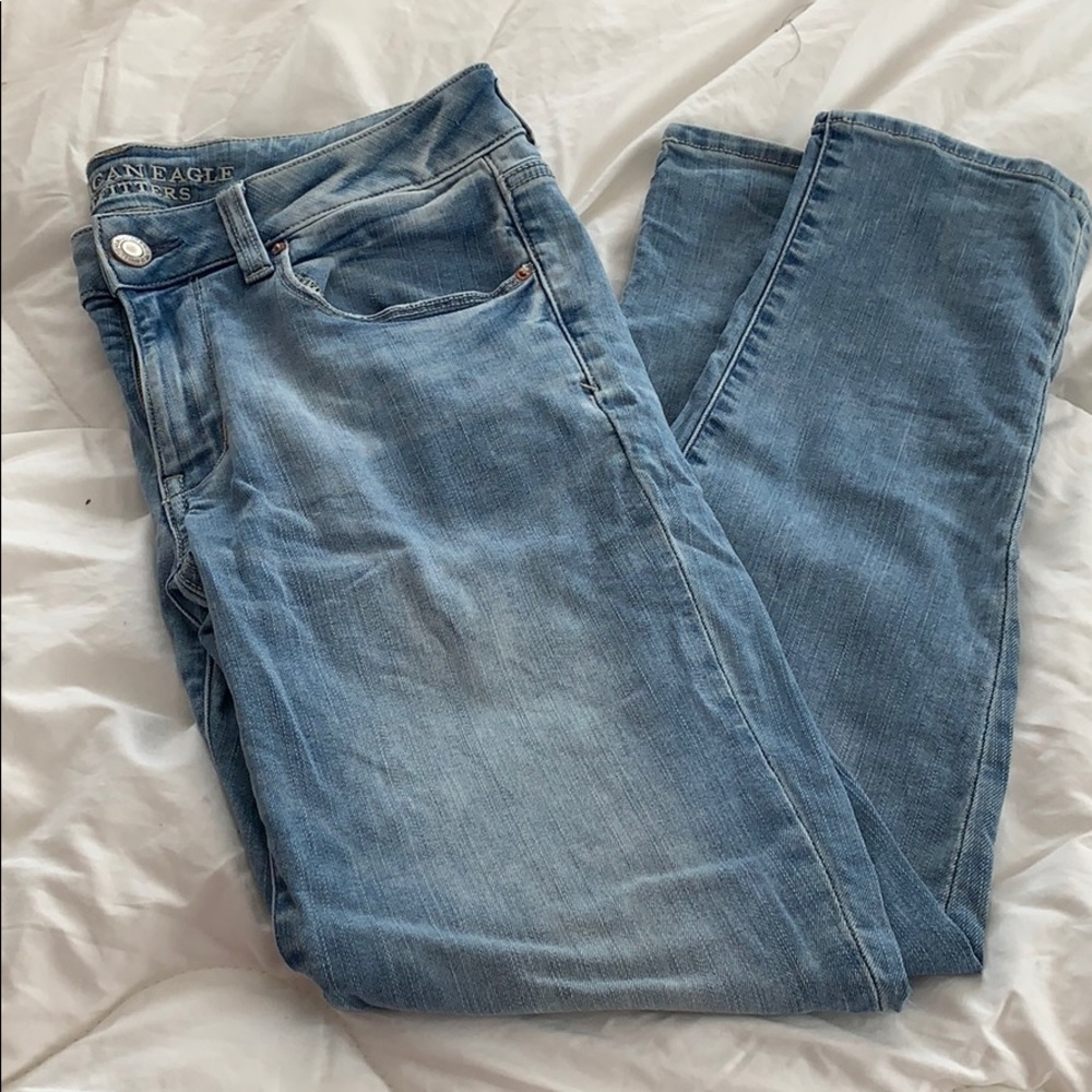 AE sz 6 short super stretch skinny jeans